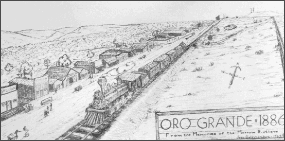 Drawing of Oro Grande